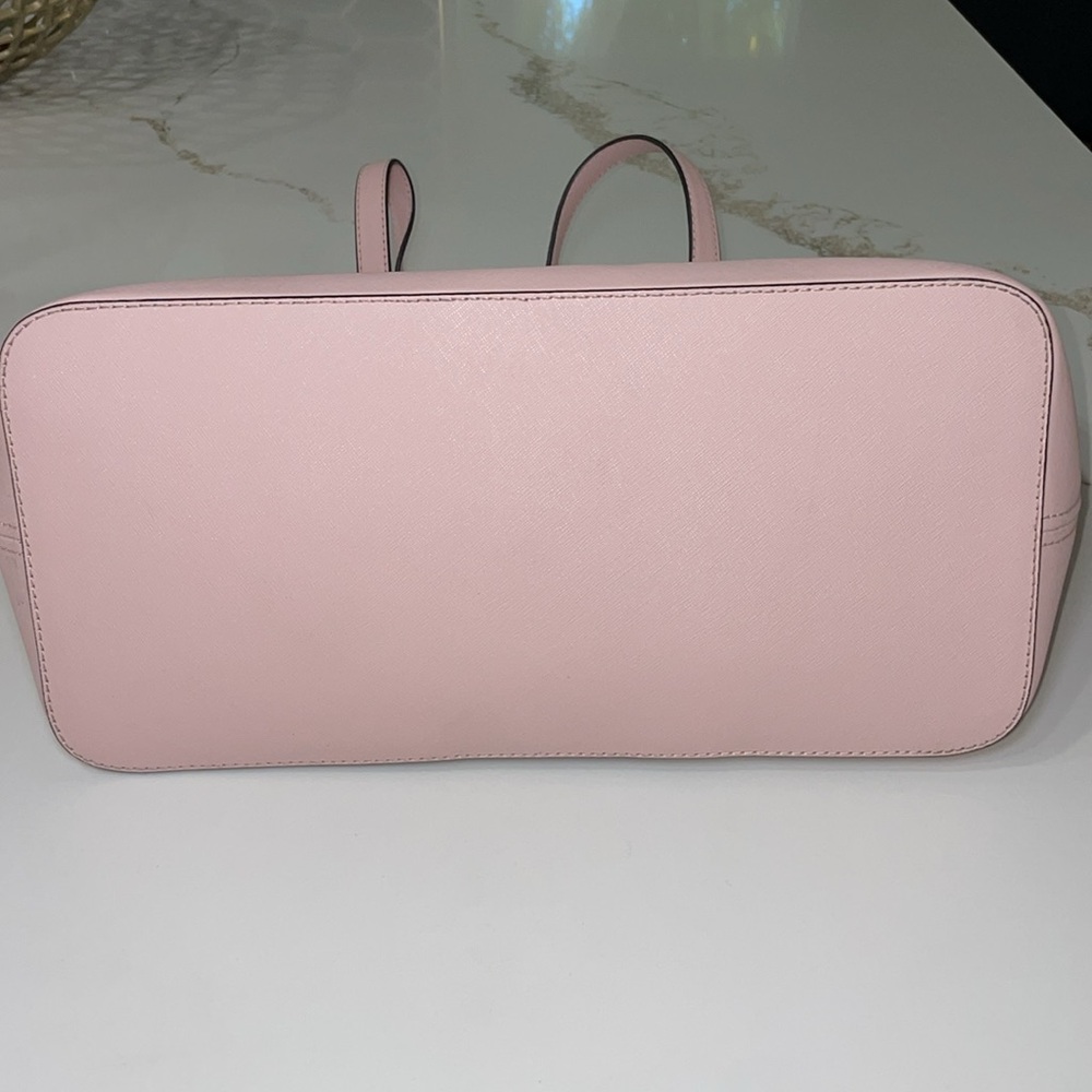 Michael Kors Light Pink Tote with Cutout Gold Accents - Picture 9 of 16